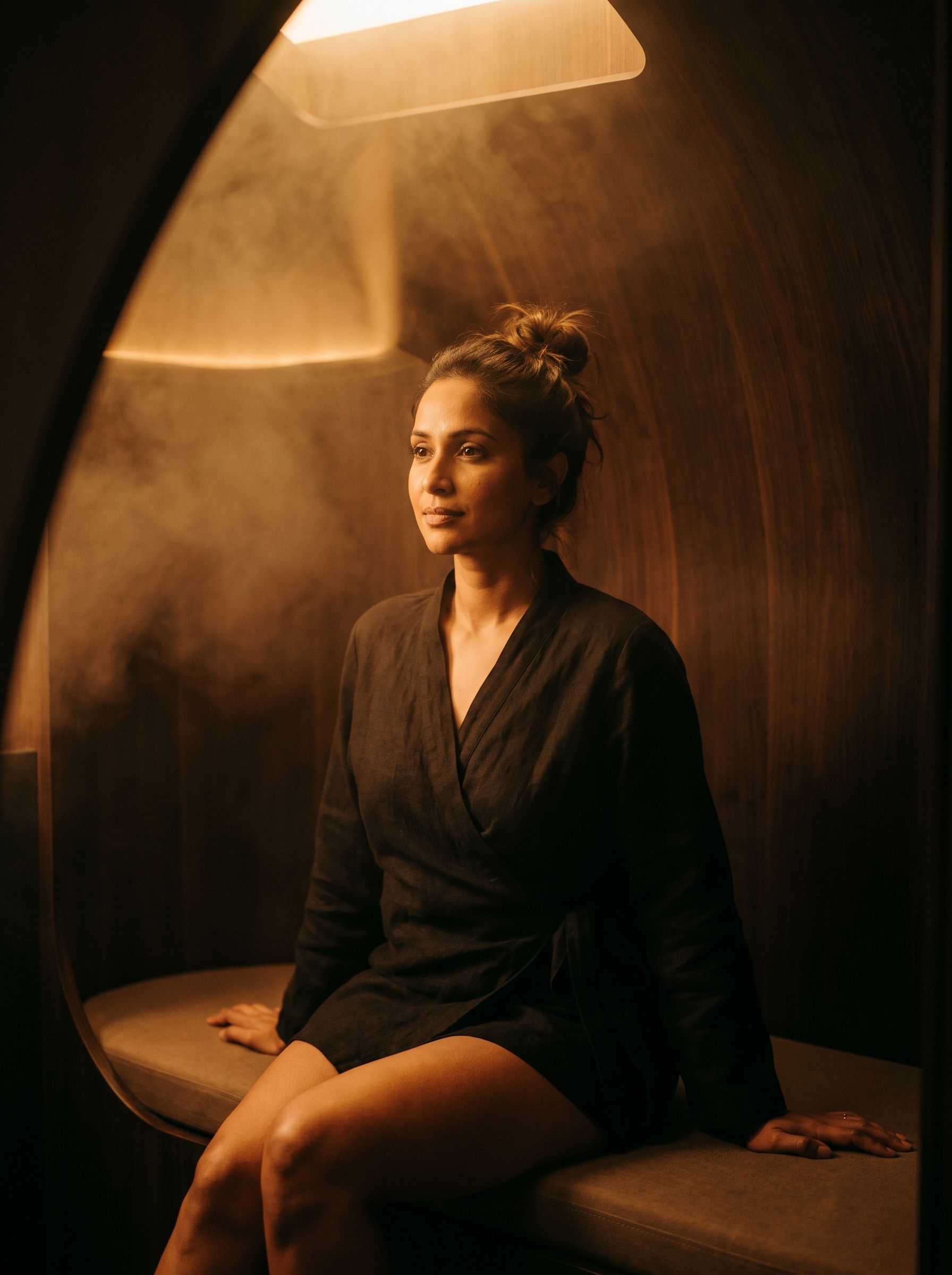 Portrait accompanying Esha’s founder story